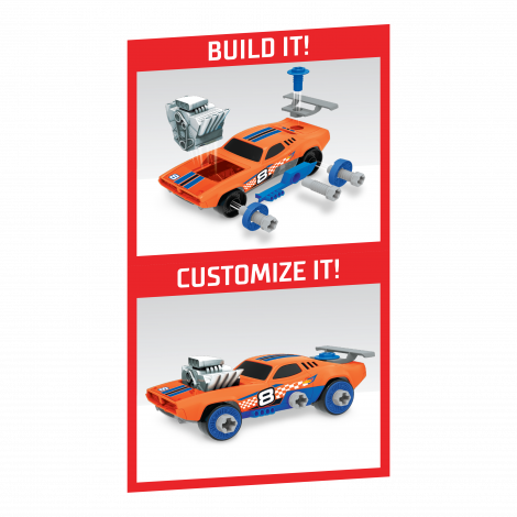 Hot Wheels Ready-to-Race Car Builder Set – Rodger Dodger - Just